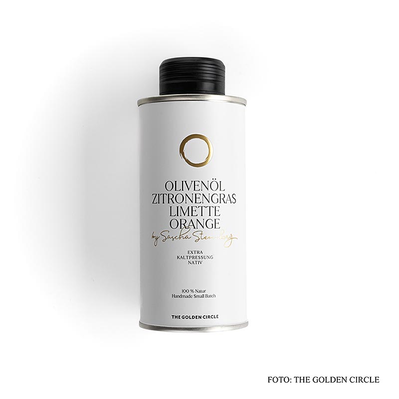 Olive Oil Lemongrass Lime Orange, by Sascha Stemberg, THE GOLDEN CIRCLE - 250ml - Bottle