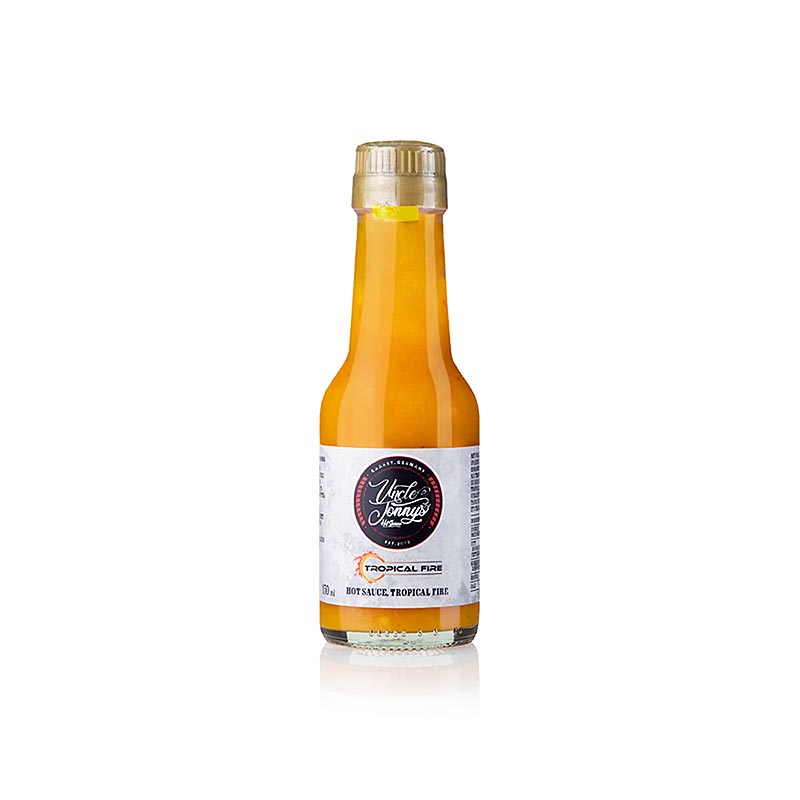 Uncle Jonnys Hot Sauce, Tropical Fire - 150 ml - Flasche