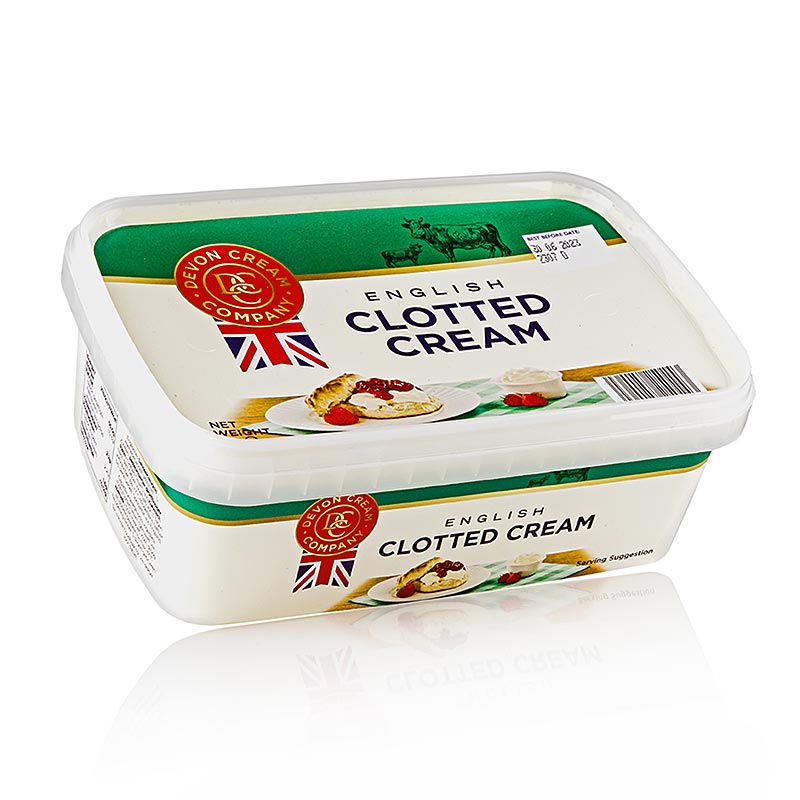 Engelsk clotted cream, solid cream, 55% fedt - 1 kg - Skræl