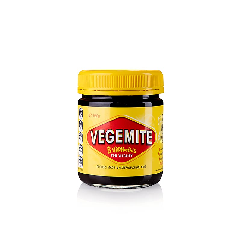 Vegemite - konzentriertes Hefeextrakt, Würzpaste als Brotaufstrich - 560 g - Glas