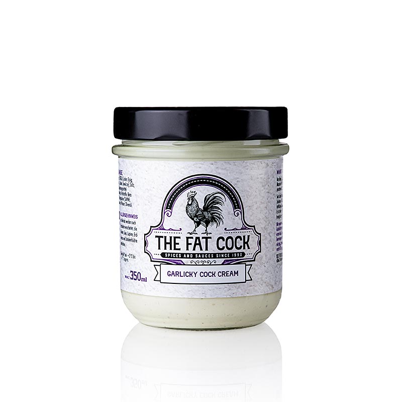 The Fat Cock - Garlicky Cock Cream - 350 ml - Glas