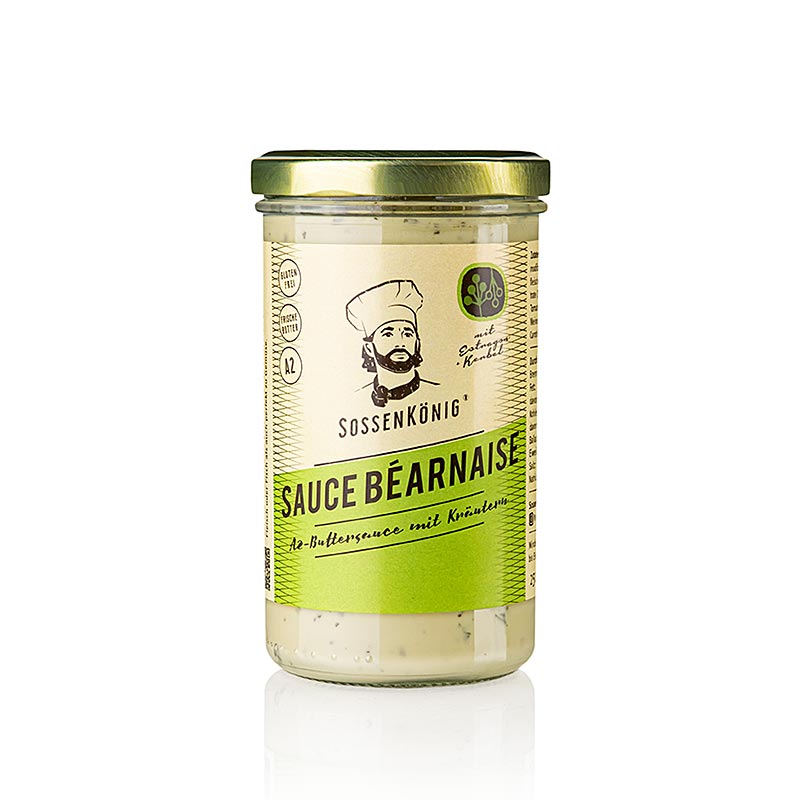 Sauce King - Sauce Béarnaise, sauce prête à cuire - 250ml - Verre