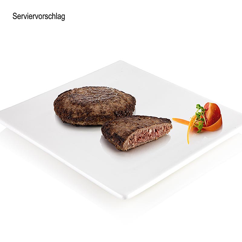 Top Beef Volbloed Wagyu Burger Pasteitjes - 360g, 2 x 180g - vacuüm Top Beef Volbloed Wagyu Burger Pasteitjes - 360g, 2 x 180g - vacuüm