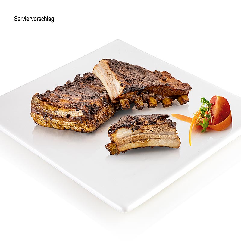 Belly rib St. Louis Cut, fra den aktive svinestald, kaliber - omkring 1,2 kg - vakuum