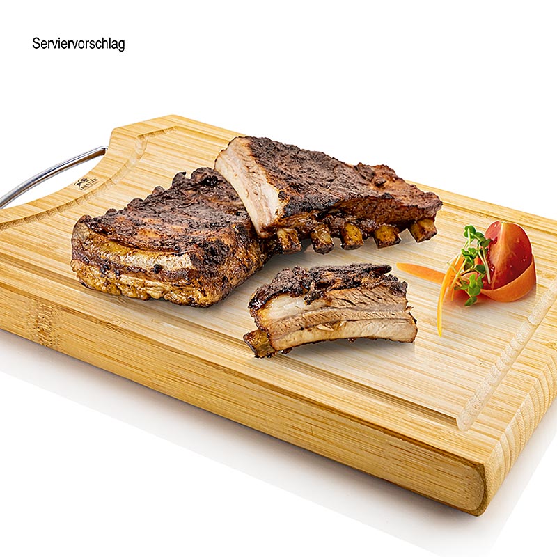 Belly rib St. Louis Cut, fra den aktive svinestald, kaliber - omkring 1,2 kg - vakuum