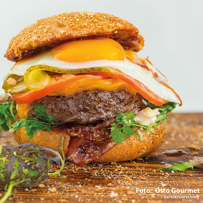 Deutsche Wagyu Steakhouse Burger Patties - 340 g, 2 x 170g - Folie
