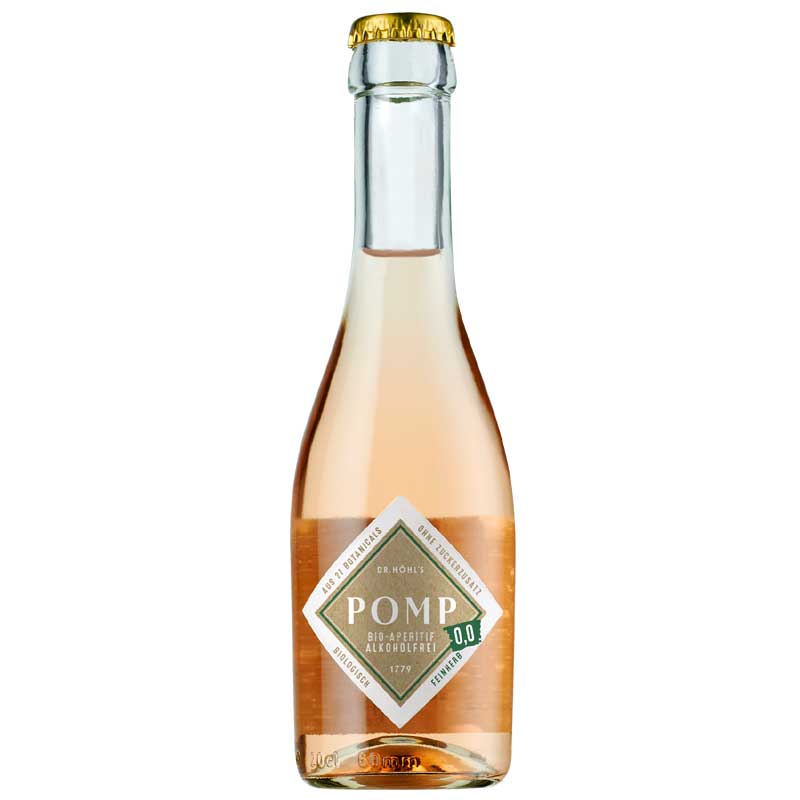 POMP bio aperitief, 0.0, off-dry, zonder alcohol, bio - 200 ml - fles