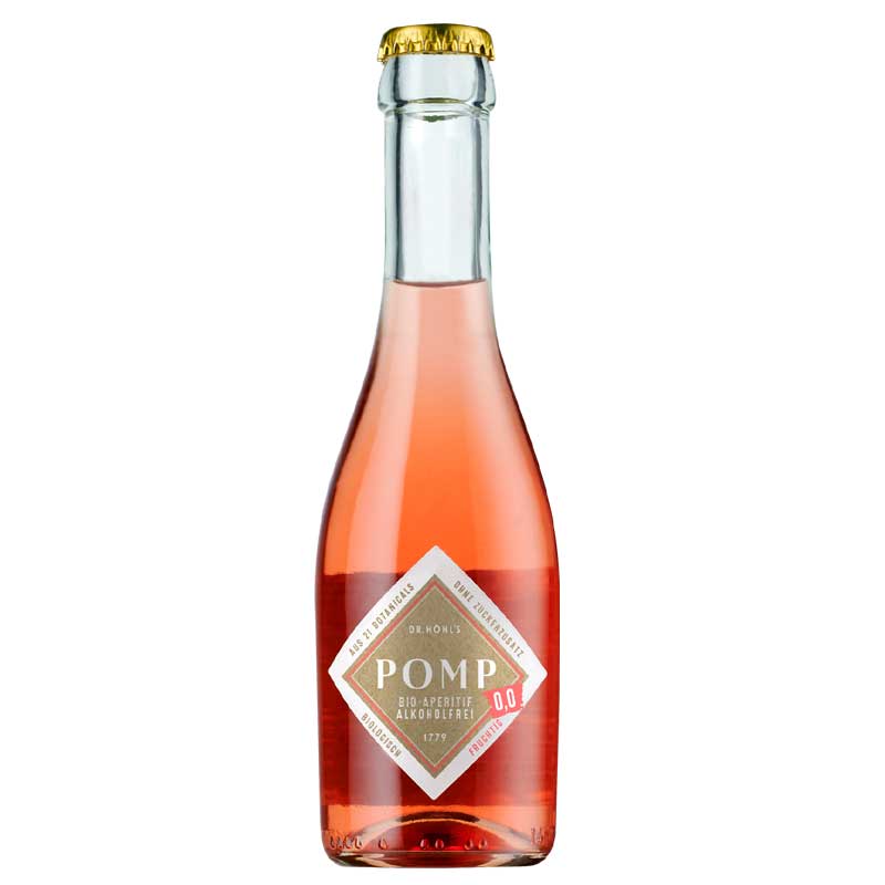 POMP Bio Aperitif, 0,0, fruchtig, ohne Alkohol, BIO - 200 ml - Flasche