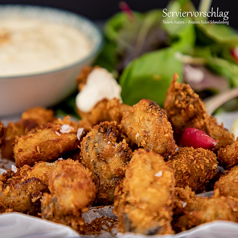 Breaded released oysters - Gillardeau (Crassostrea gigas) - 24 pieces, 250 g - bag