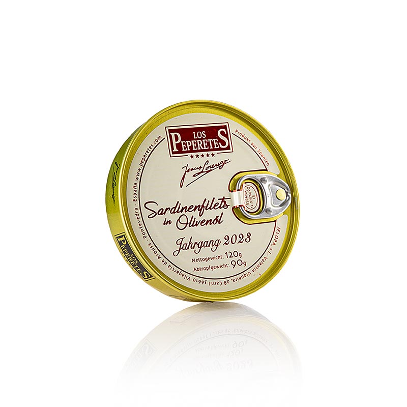 Vintage sardinfileter 2023, i olivenolie, Los Peperetes - 120 g - 