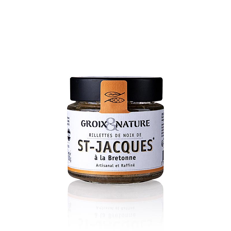 Kammusling Riletter (St Jacques), Groix og Nature - 100 g - Glas