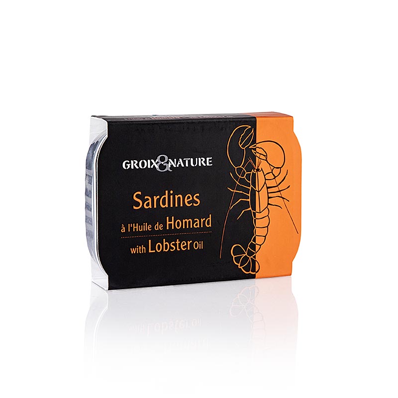 Sardines à l`huile de homard, Groix et Nature - 115g - peut
