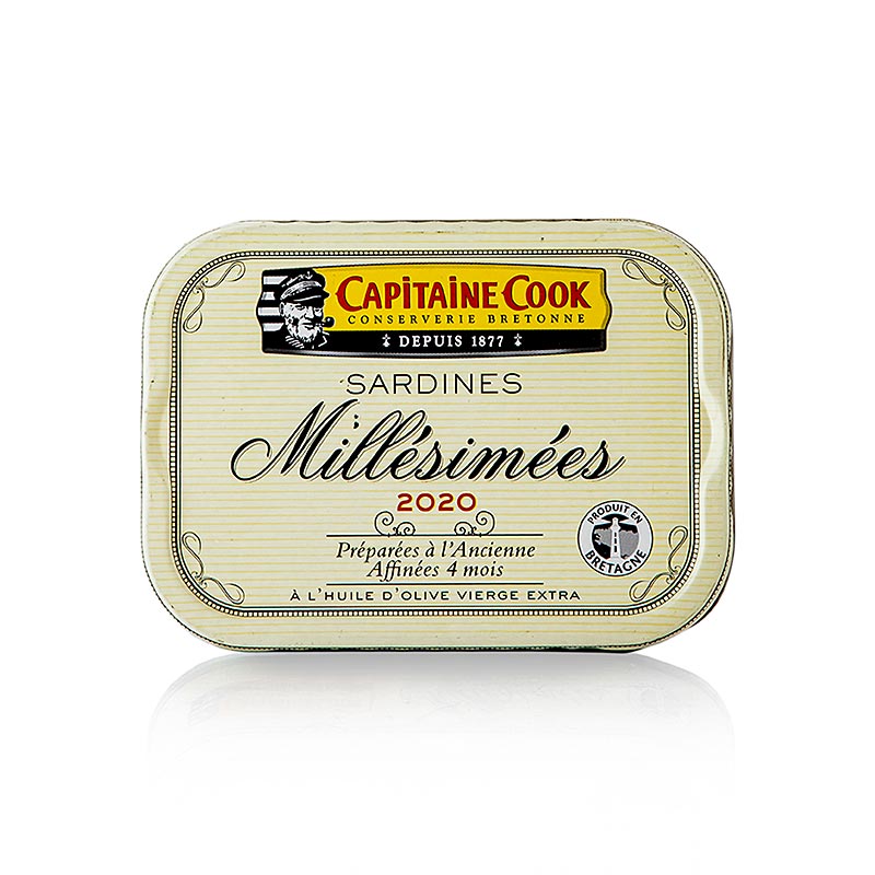 Sardinen, ganz, in Olivenöl, Jahrgang 2020, Frankreich - 115 g - Dose Sardinen, ganz, in Olivenöl, Jahrgang 2020, Frankreich - 115 g - Dose