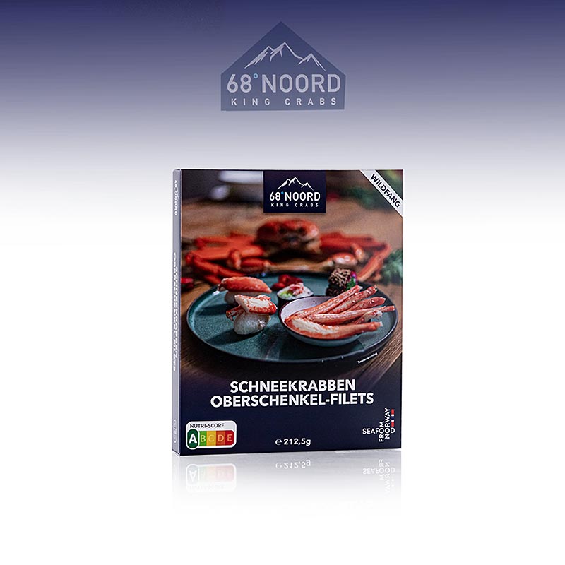 Snow crab meat thigh fillets, cooked, 68°Noord - 250 g - vacuum