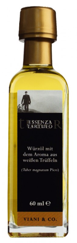 Essenza di tartufo bianco, Würzöl mit dem Aroma aus weißen Trüffeln - 60 ml - Flasche