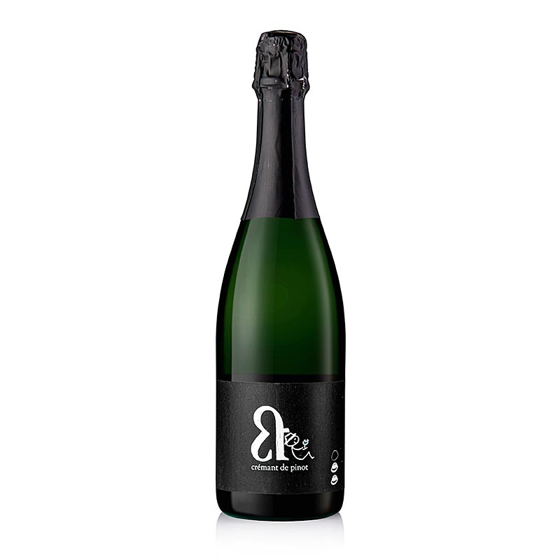 2021er Cremant de Pinot, brut nature Sekt, 10,5% vol., Lukas Krauß, VEGAN, BIO - 750 ml - Flasche