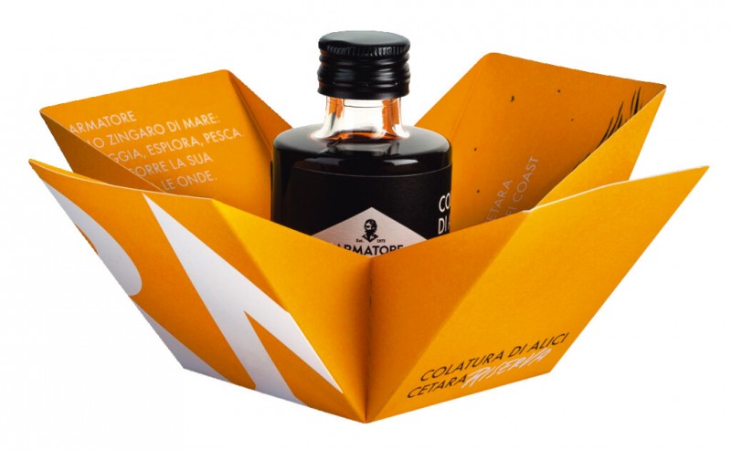 Colatura di alici di cetara, anchovy sauce, in a gift box, Armatore - 50 ml - bottle