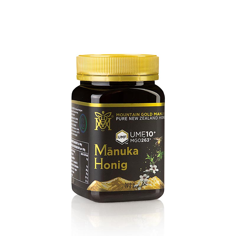 Manuka honning UMF certificeret, 10+, MGM New Zealand - 500 g - PE kan