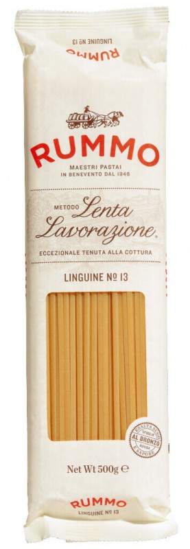 Linguine, Le Classiche, Durum Hvede Semolina Pasta, Rummo - 500 g - pakke