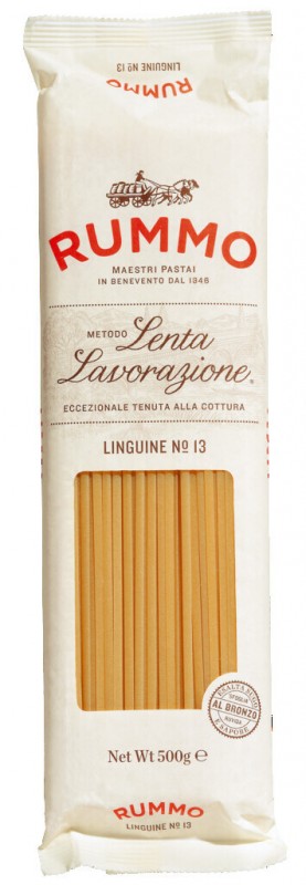 Linguine, Le Classiche, Durumtarwegriesmeelpasta, Rummo - 500g - pak