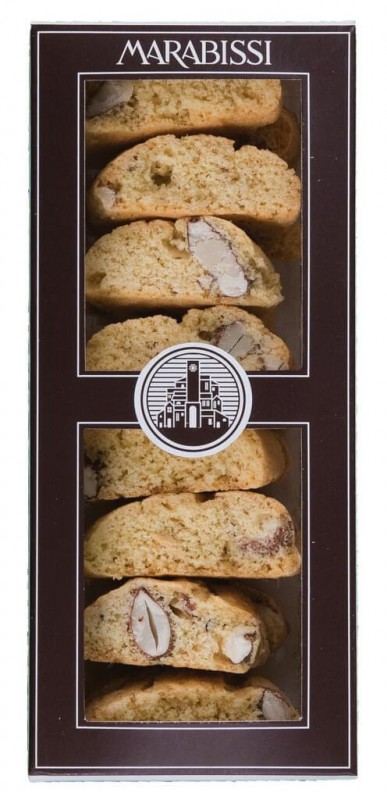 Cantuccini mini, Toskanische Mandelkekse, mini, Pasticceria Marabissi - 120 g - Stück