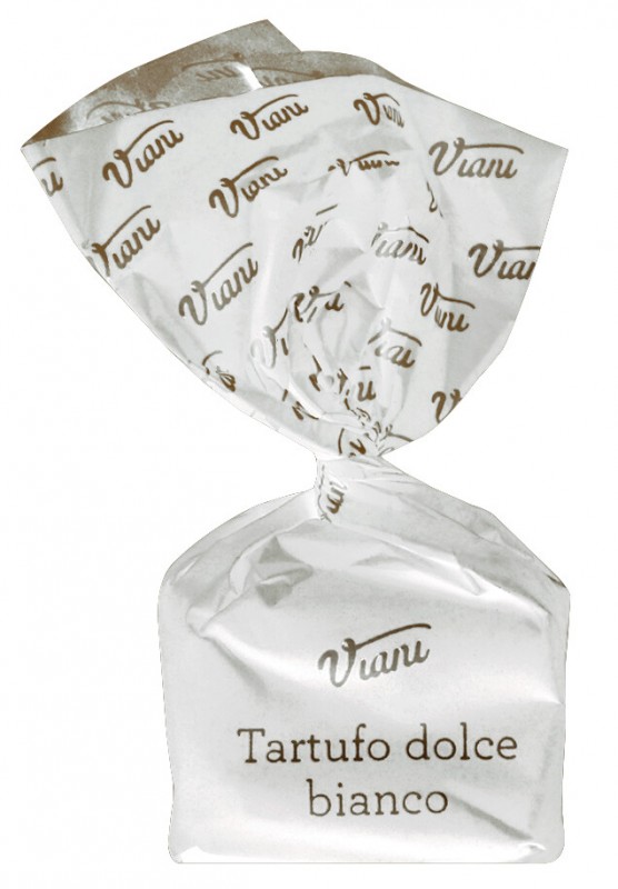 Tartufi dolci bianchi - klassieke editie, wit, witte chocoladetruffels met hazelnoten, los, Viani - 1.000 g - kg