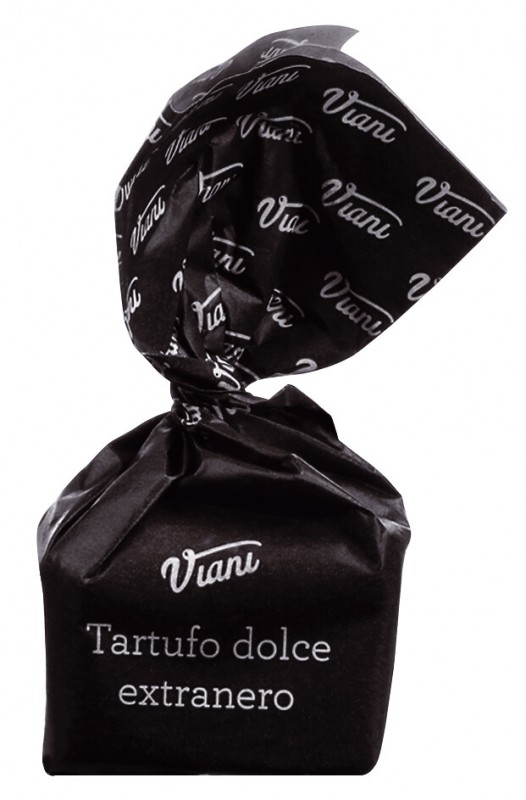 Tartufi dolci extraneri - édition classique, noir, truffe au chocolat noir extra amer, en vrac, Viani - 1 000g - kg