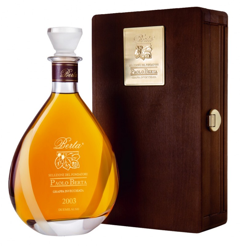 Paolo Berta, Sel. del Fondatore, invecchiata, Grappa Riserva, Berta - 0.7 l - bottle