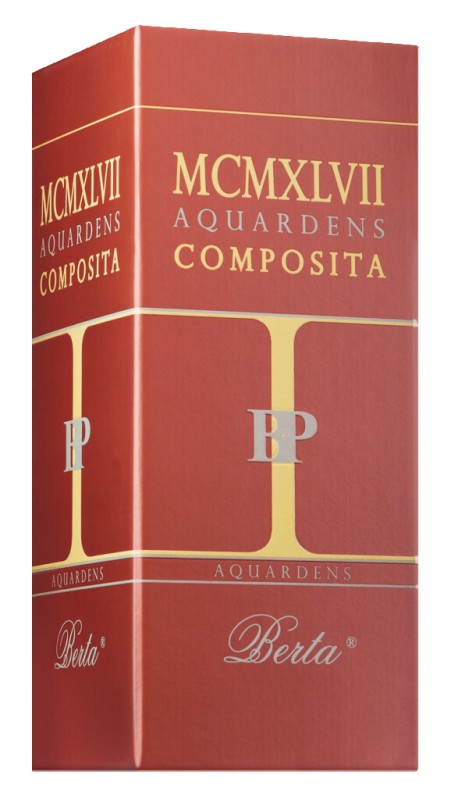 Aquardens Composita - Primagioia, mélange de grappa, brandy + aquavit de fruits, Berta - 0,7 l - bouteille
