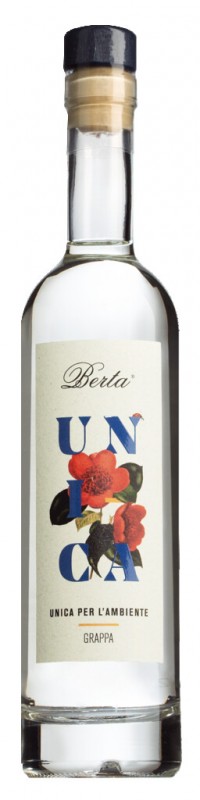 Unica, Grappa Assemblage, Assemblage of young Grappa, Berta - 0.2 l - bottle