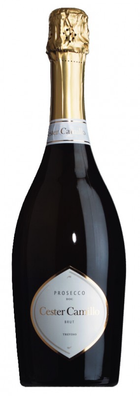 Prosecco DOC Brut Treviso, Schaumwein, Cester Camillo - 0,75 l - Flasche