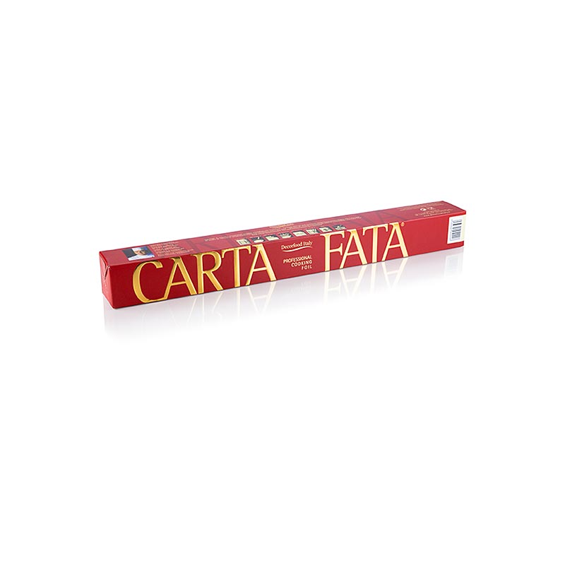 CARTA FATA® kook- en braadfolie, hittebestendig tot 220°C, 36 cm x 40 m - 1 rol, 40 meter - Karton