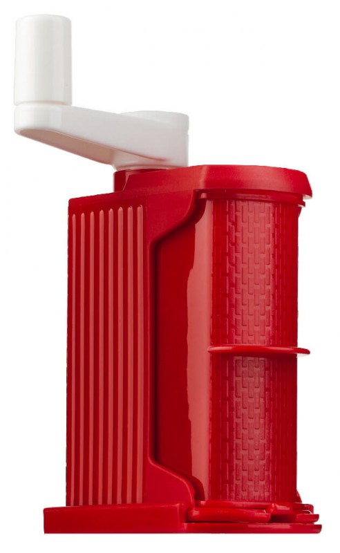 Parmesan mill, plastic, red, Parmesan mill, Rigamonti - 10x5x16cm - Piece