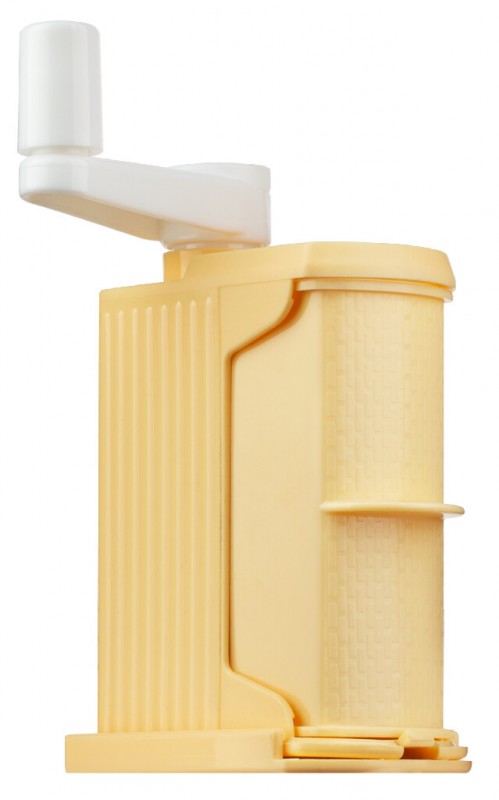 Moulin à parmesan, plastique, jaune, moulin à parmesan, Rigamonti - 10x5x16cm - Morceau