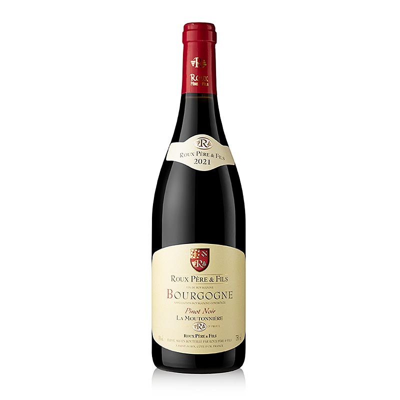 2021 Bourgogne Pinot Noir La Moutonniere, tør, 13% vol., Roux - 750 ml - Flaske
