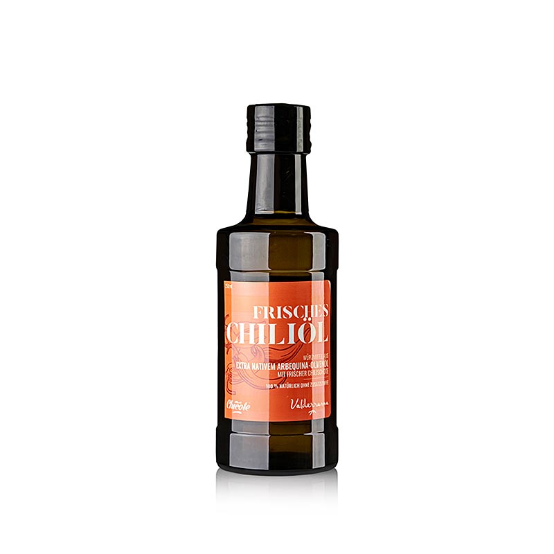 Valderrama kruidenolie (Arbequina olijfolie) met verse chili, 250ml - 250 ml - Fles