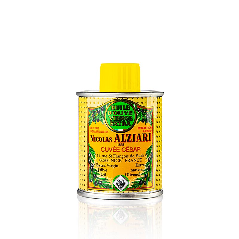 Extra vierge olijfolie Alziari Cuvee Cesar, Cailletier, Grand Cru, Frankrijk - 100 ml - kan