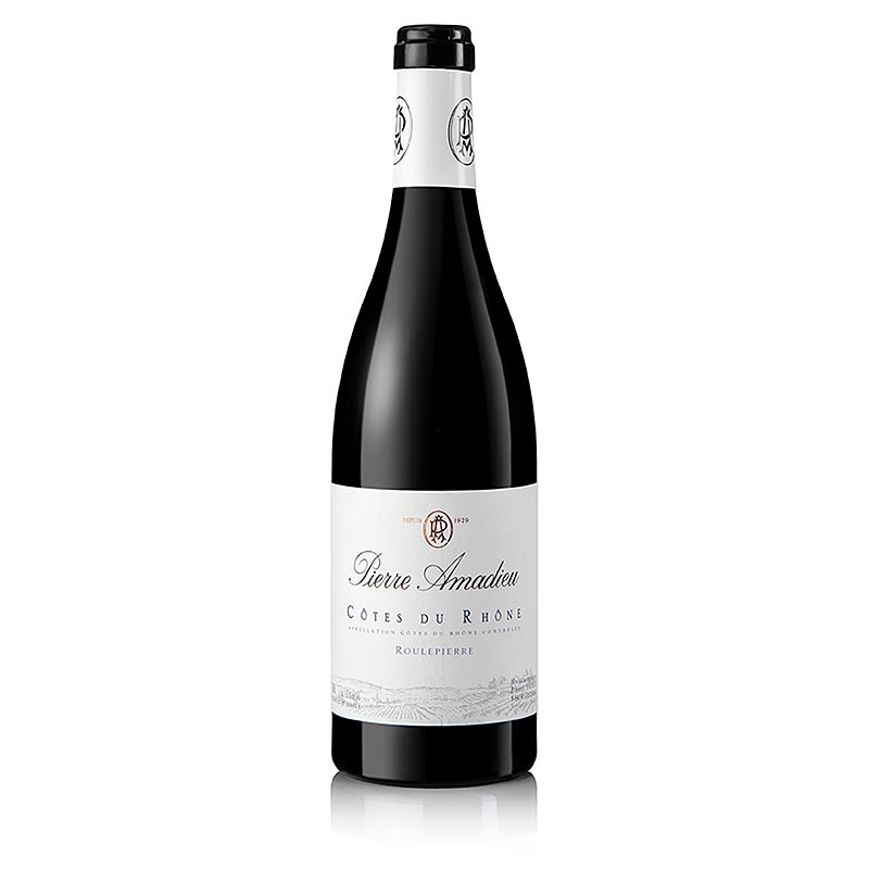 2020er Cotes du Rhone Roulepierre, trocken, 14% vol., Amadieu - 750 ml - Flasche