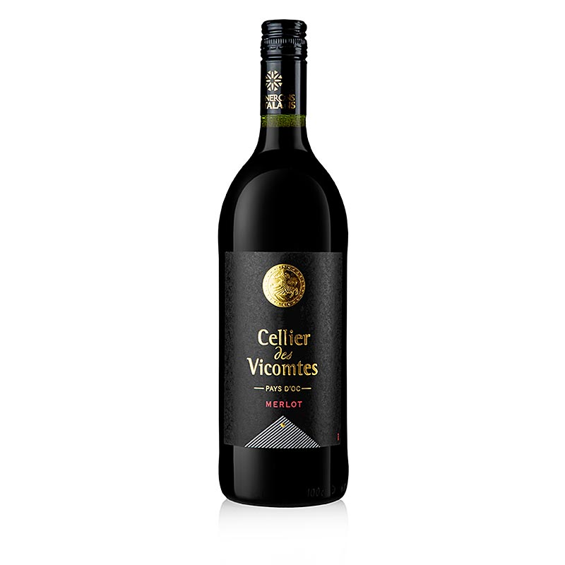 2022 Merlot, trocken, 13,5% vol., Celliers Vicomtes - 1 l - Flasche