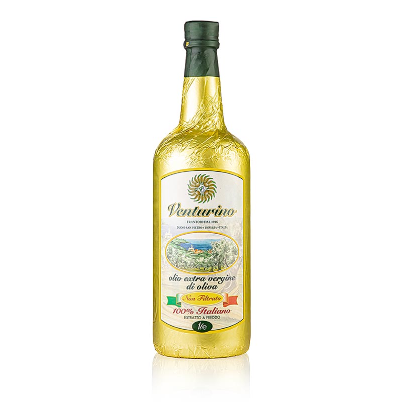 Ekstra jomfruolivenolie, Venturino Mosto, 100% italienske oliven - 1 l - flaske