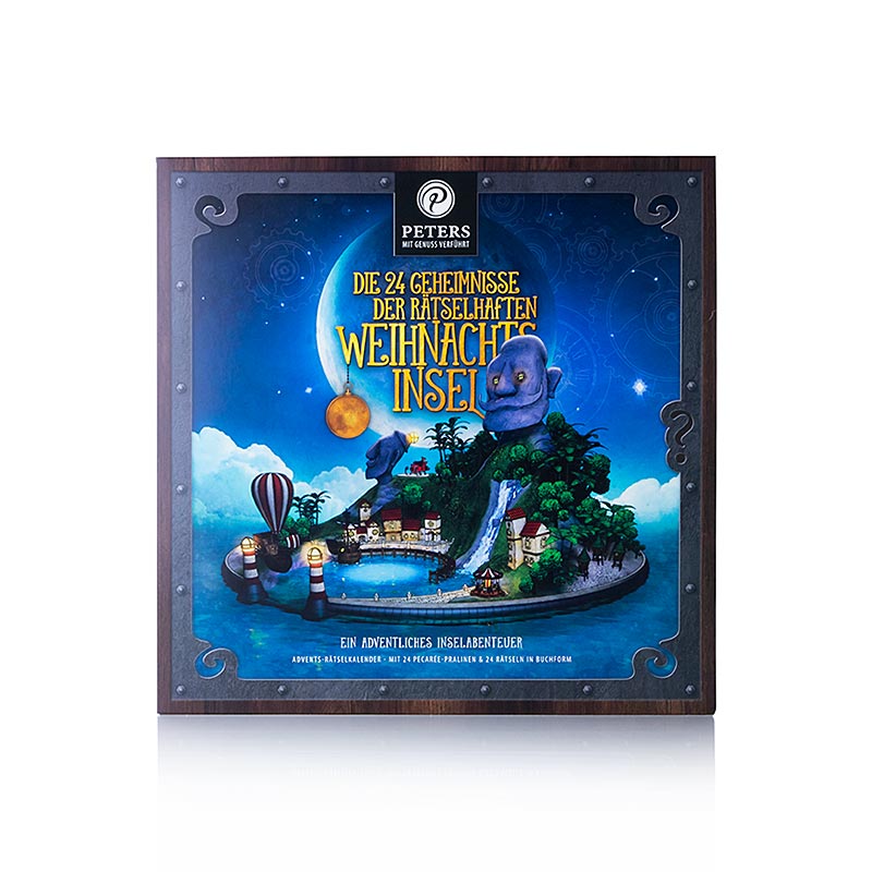 Adventskalender Weihnachtsinsel, mit Precaree, mit Alkohol, Peters - 255 g - Karton