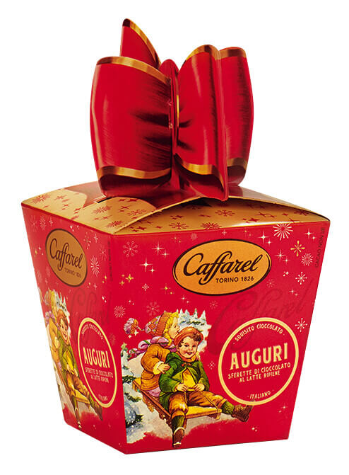 Scatolina Regalo, Gefüllte Milchschokoladenpralinen, Geschenkbox, Caffarel - 105 g - Packung