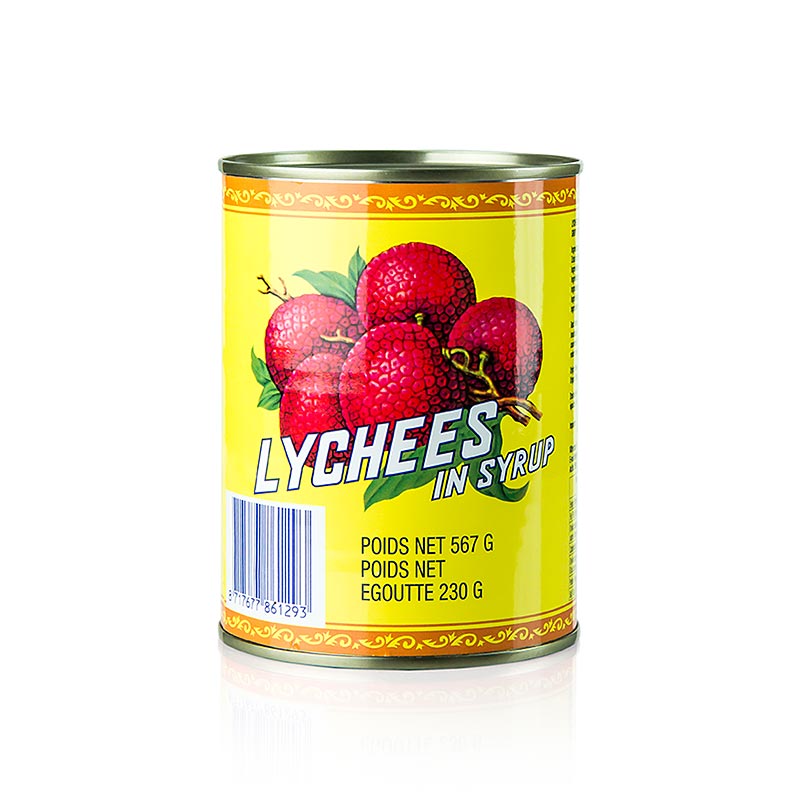 Lychees, sugared - 540g - can