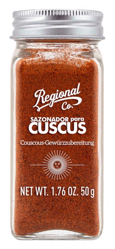 Cuscus, melange d`epices pour couscous, Regional Co - 50 grammes - Morceau