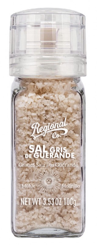 Guerande grijs zout, zout, molen, regionale co - 100 gr - Deel
