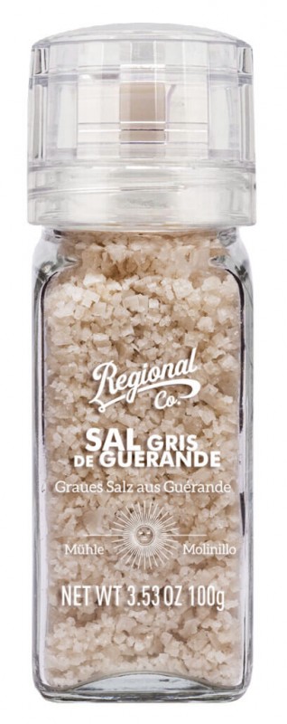 Sel Gris De Guerande, Sel, Moulin, Cie Regionale - 100g - Morceau