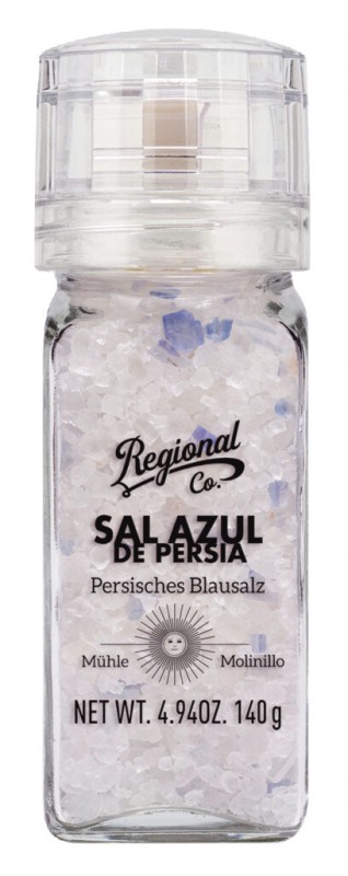 Blauw Perzisch zout, zout, molen, regionale co - 140g - Deel