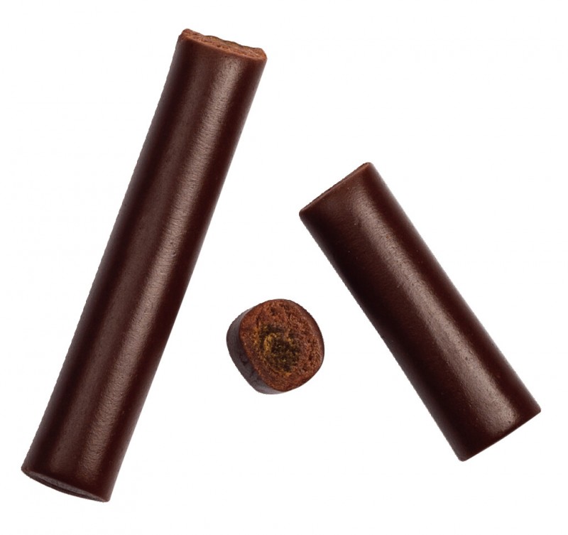 Aerostang chocolate display, chocolate licorice sticks, Hattesen`s confectionary factory - 20 x 27g - display
