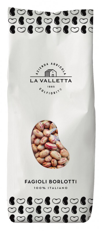 Fagioli Borlotti, Borlotti-Bohnen, La Valletta - 400 g - Packung