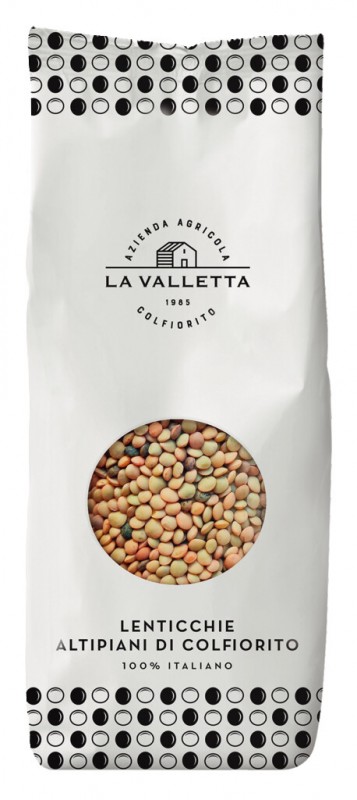 Lenticchie di Colfiorito, mountain lentils from Colfiorito, La Valletta - 400g - pack